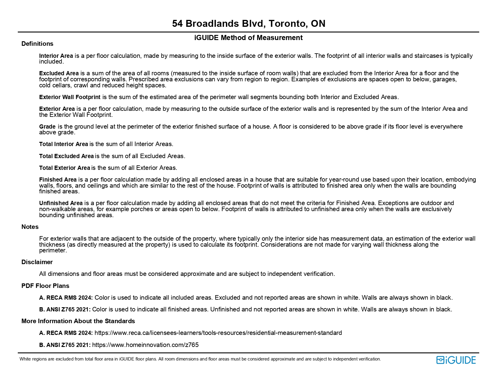 iGUIDE Method of Measurement